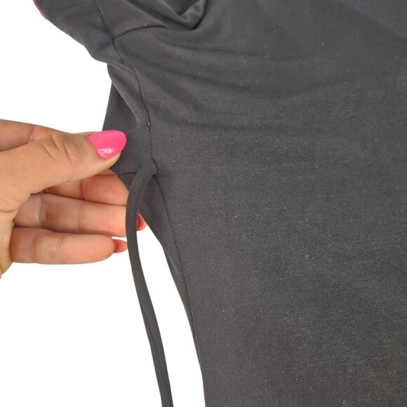 Vintage Giorgio Fiorlini Dress Womens XL Black Pink Twee Coquette Fit Flare Lace - Picture 8 of 13